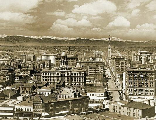 1912 Downtown Denver Colorado Vintage Historic Old Photo Reprint
