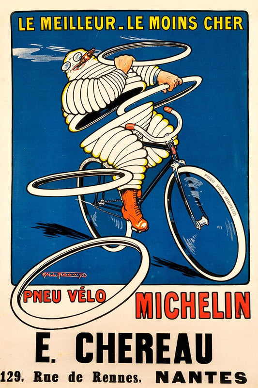 1912 Michelin Tires Vintage Bicycle Riding Advertising Keychain