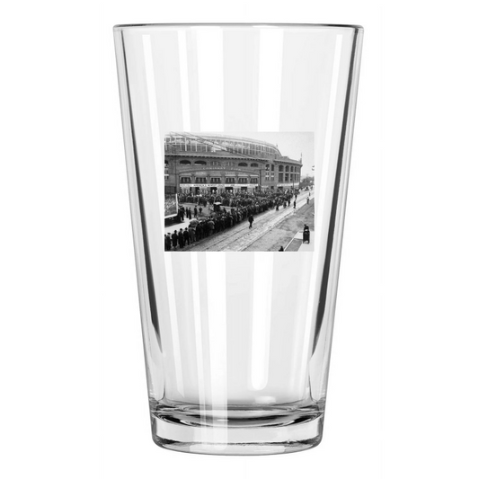 1913 Chicago White Sox Comiskey Park Photo Opening Day Pint Beer Drinking Glass
