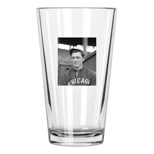 1913 Chicago White Sox Ed Walsh Photo Baseball Pint Beer Drinking Glass