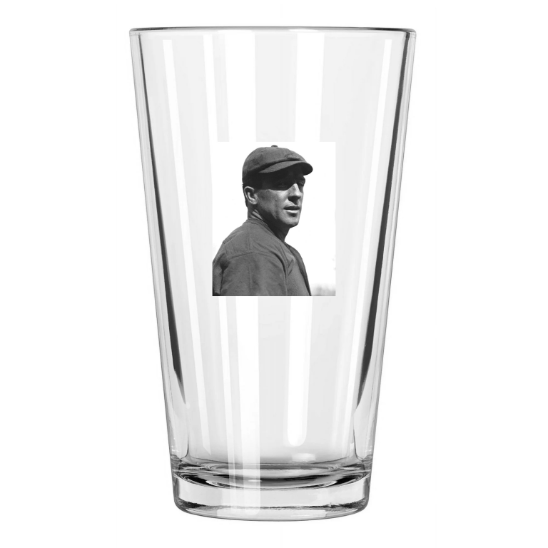 1913 Cincinnati Reds Joe Tinker Photo Baseball Vintage Pint Beer Drinking Glass