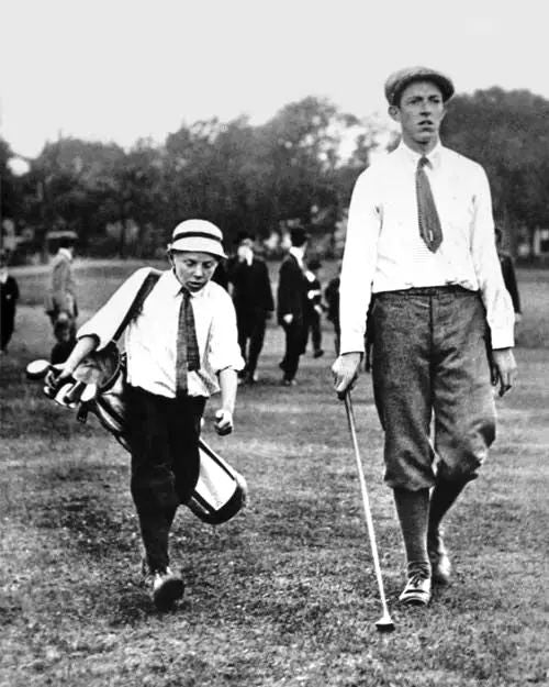 1913 Francis Ouimet With Eddie Lowery Magnet Us Amateur Golfer Magnet