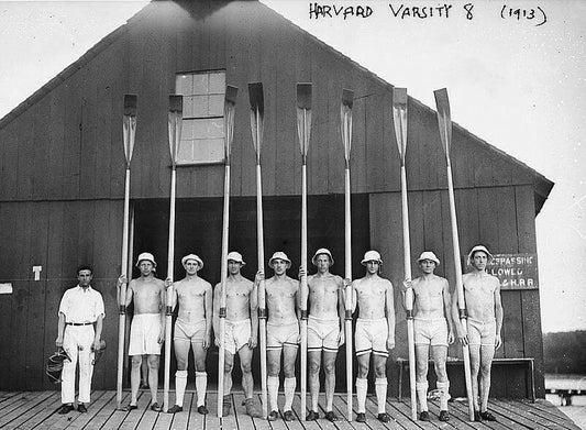 1913 Harvard Crew Team Massachusetts Old Vintage Photo Reprint