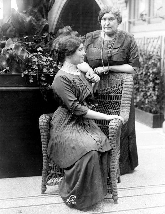 1913 Helen Keller & Mrs Anne Sullivan Macy Vintage Magnetgraph Reprint