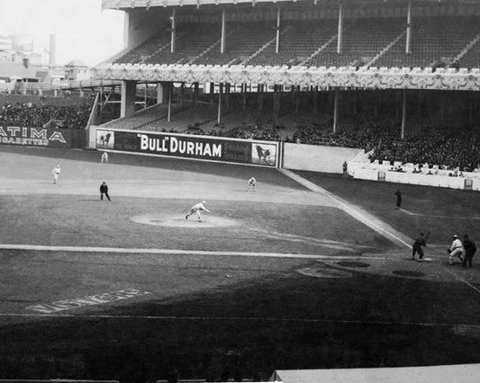 1913 New York Giants Polo-Grounds Glossy Magnet 'Christy Mathewson Pitching'