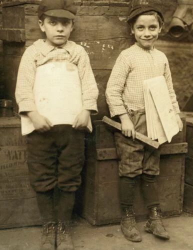 1913 Newsboys, New Orleans, Louisiana Vintage Old 300 Piece Jigsaw Puzzle