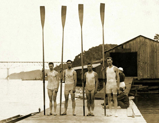 1913 Penn Varsity Crew Team Vintage Old Photo Historic Reprint