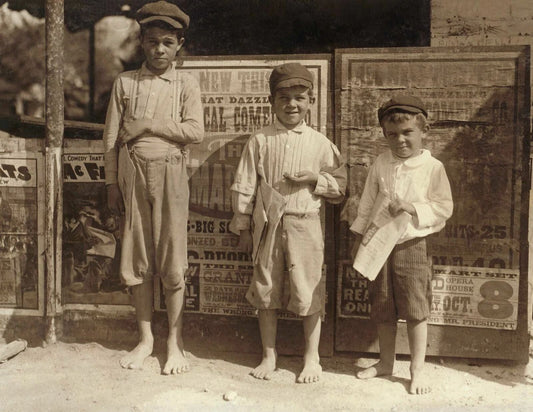1913 San Antonio Newsboys Texas Vintage Old Magnet Reprint