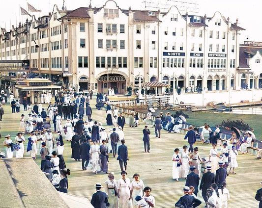 1914 Asbury Park New Jersey Historic Vintage Colorized Picture Magnet