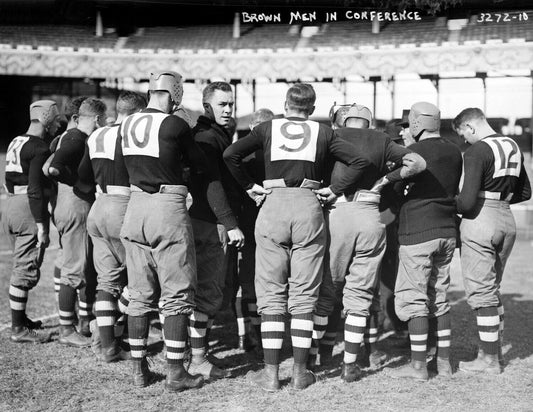 1914 Brown University Football Team Huddle Old Vintage Magnet Reprint