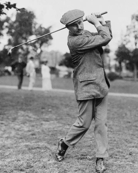 1914 Famous Golfer Harry Vardon Glossy Magnet PGA Swing Magnet