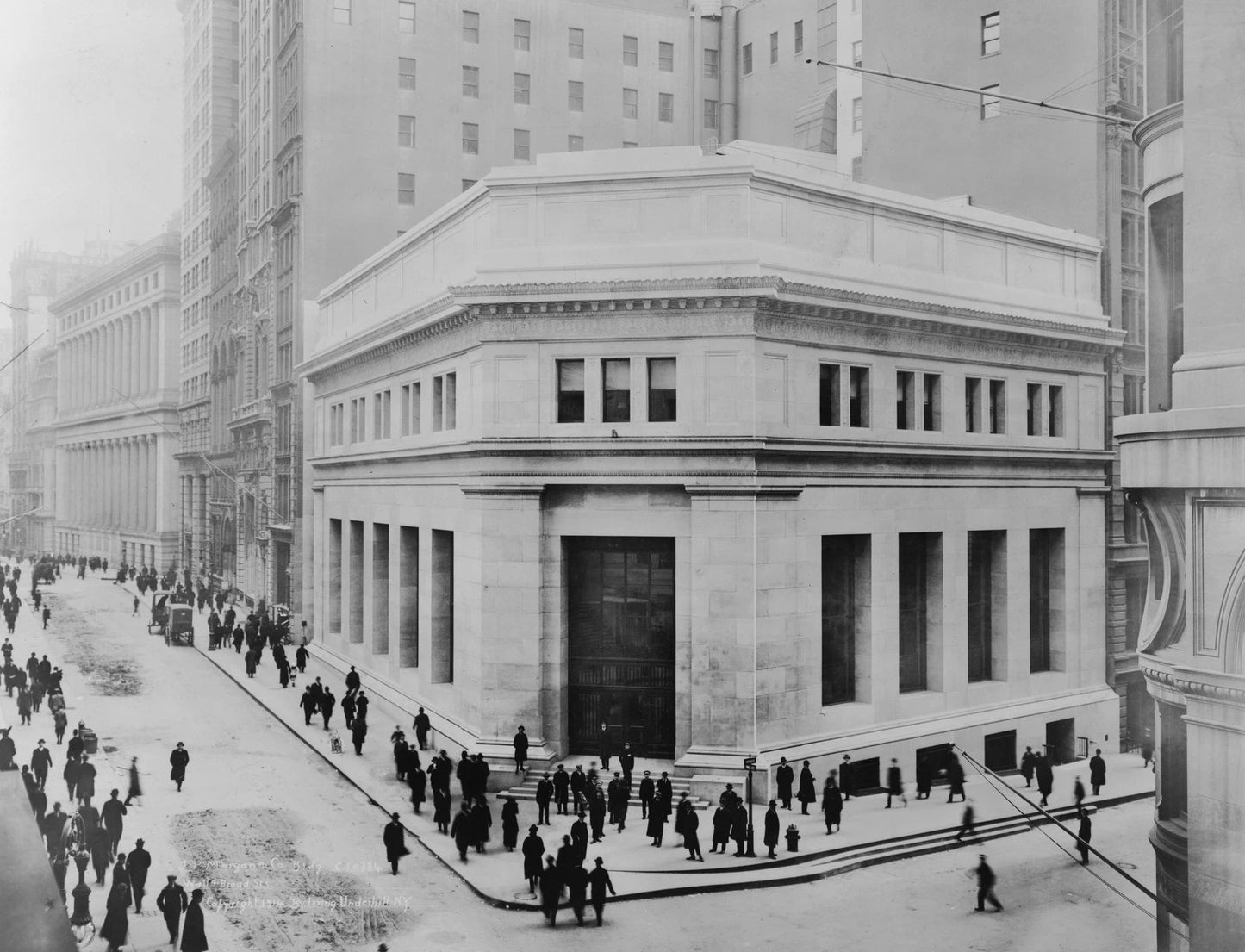 1914 J. P. Morgan Building Wall & Broad Street New York Photo 8.5 X 10 Reprint