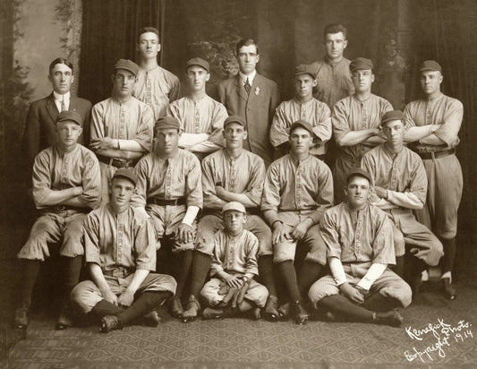 1914 Lawrence Baseball Team Ne Champions Vintage Keychain Reproduction
