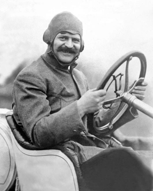 1914 Racecar Driver Louis Chevrolet Glossy Photo Print Poster
