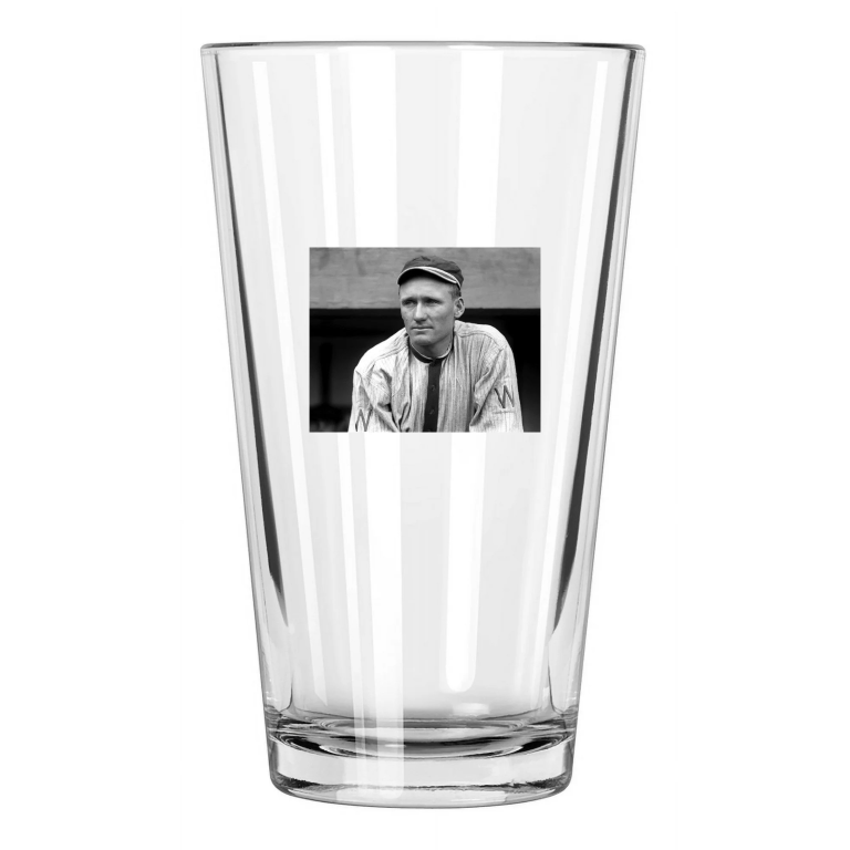 1914 Washington Senators Walter Johnson Baseball Hof 36 Pint Beer Drinking Glass