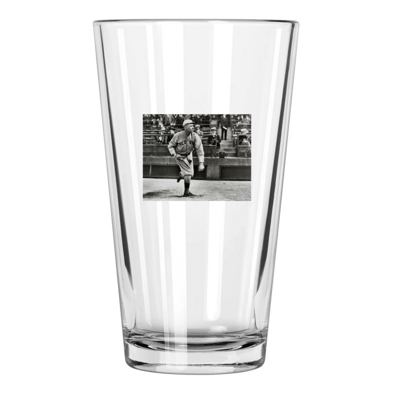 1915 Babe Ruth Boston Red Sox Pitcher 'Great Bambino' Pint Beer Drinking Glass