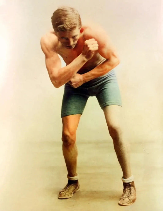 1915 Boxer Kid Lewis Fighter Mma Retro Colorized Picture Keychain