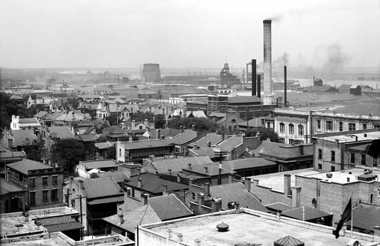 1915 Mobile Alabama Vintage Old Retro Cityscape Scenery Photo Reprint