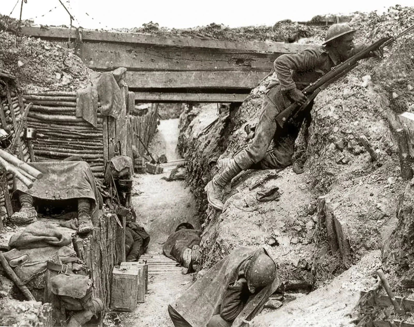 1916 Cheshire Regiment Trench Warfare World War 1 Ww1 300 Piece Jigsaw Puzzle