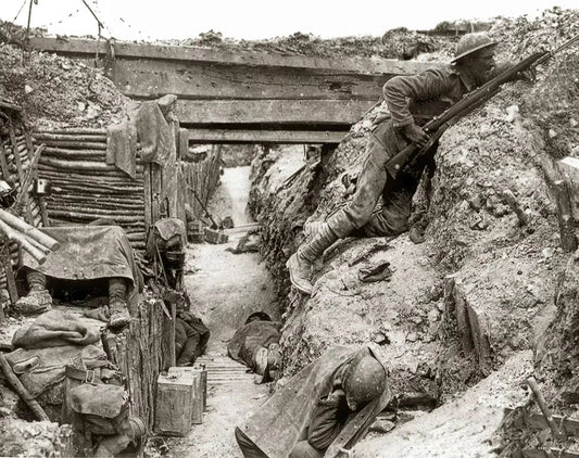 1916 Cheshire Regiment Trench Warfare World War 1 Ww1 Picture Photo