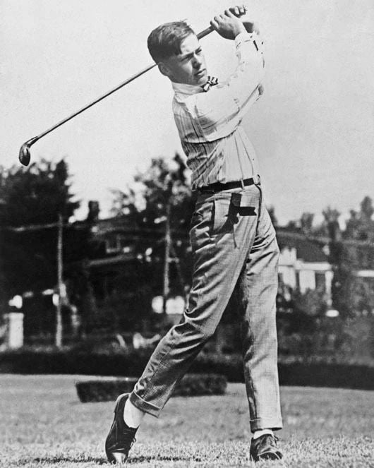 1917 Amateur PGA Bobby Jones Glossy Photo Print Vintage Golfer Poster