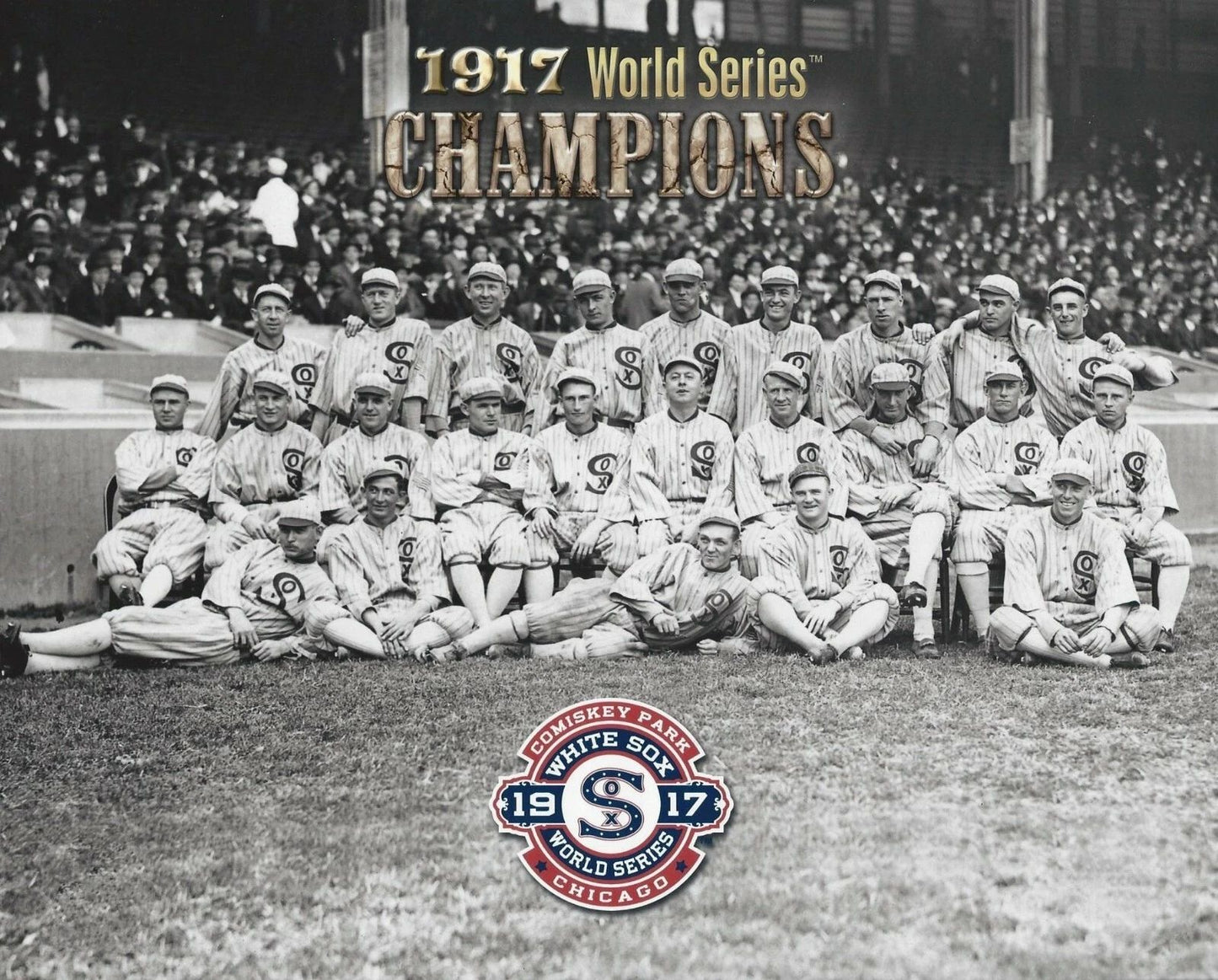 1917 Chicago White Sox Team Baseball Mlb World Champs 300 Piece Jigsaw Puzzle