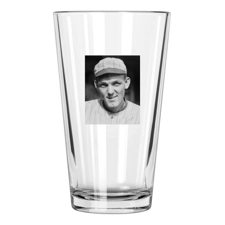 1917 Chicago White Sox Buck Weaver Photo Baseball 2 Pint Beer Drinking Glass