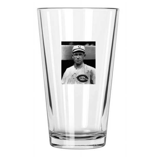 1917 Cincinnati Reds Hal Chase Photo Baseball Portrait Pint Beer Drinking Glass