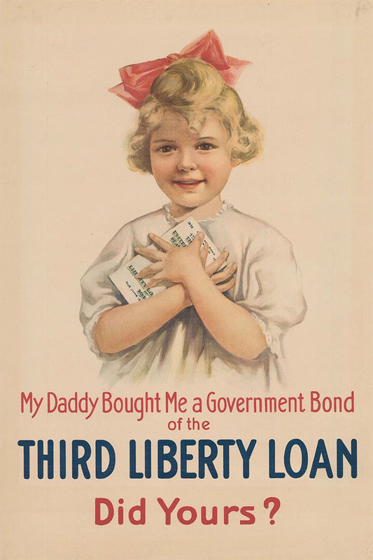1917 Third Liberty Loan World War I Homefront Wall Art Home Poster