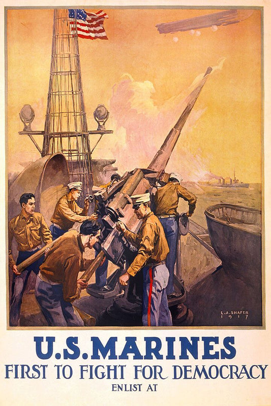 1917 Us Marines First To Fight Usmc Wwi Recruiting Jigsaw Puzzle