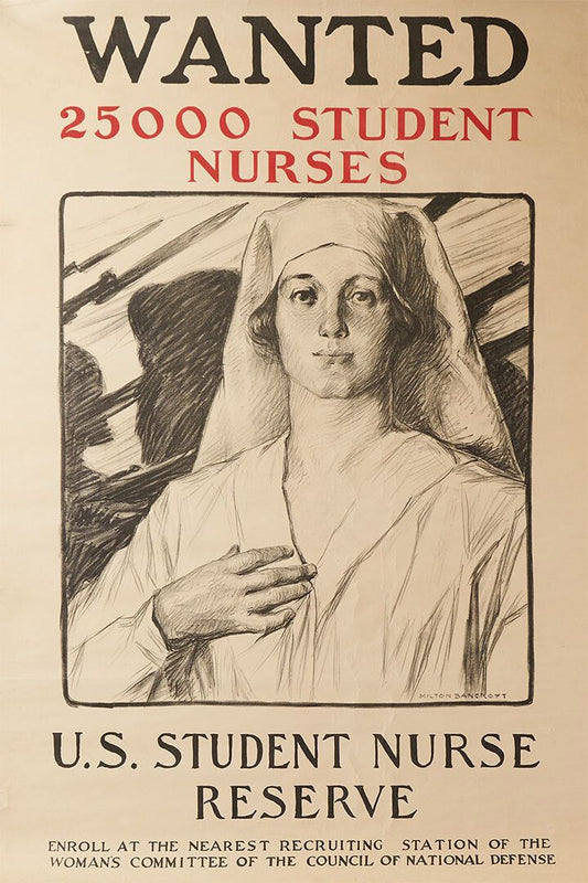 1917 Wanted 25000 Nurses Wwi Us Student Nurse Reserve Magnet