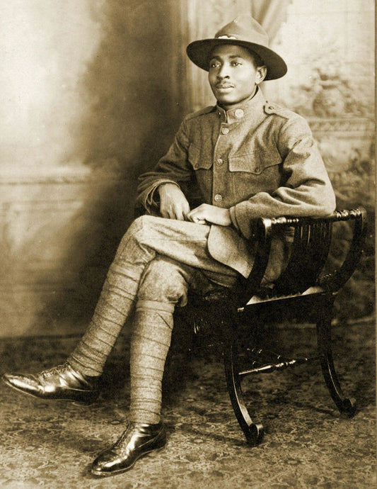 1918 African American Wwi Soldier Vintage Old World War 300 PCS Jigsaw Puzzle