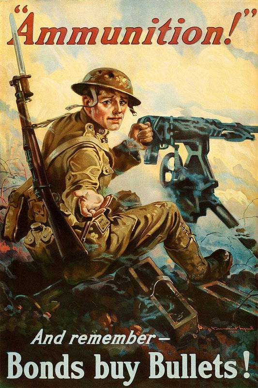 1918 Ammunition Ww1 Vintage Style War Loan Jigsaw Puzzle