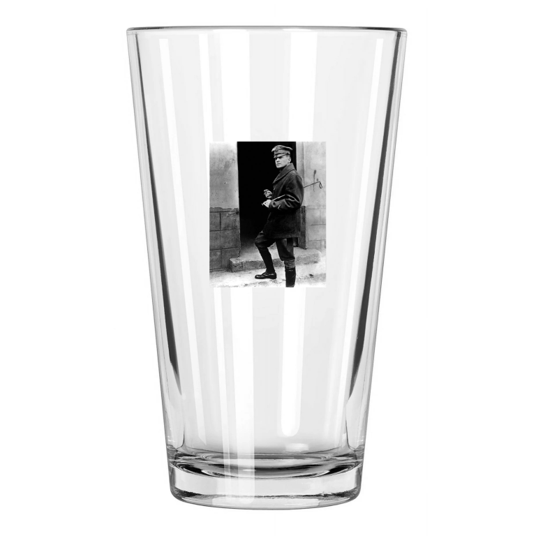 1918 General Douglas Macarthur Us Army Military Wwi Pint Beer Drinking Glass