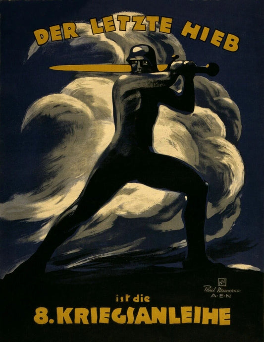 1918 German Wwi Propoganda Poster Vintage Reprint 300 Piece Jigsaw Puzzle