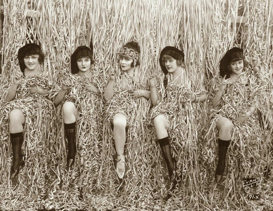 1918 Mack Sennett Beauties In Confetti Vintage Magnetgraph Reprint