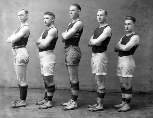1918 Phi Kappa Tau Basketball Team Miami U Ohio Old Magnet Reprint