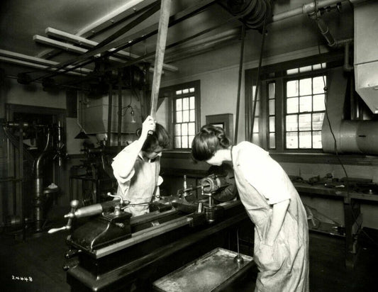 1918 Students Woodshop Class Massachusetts Art Old 300 Piece Jigsaw Puzzle