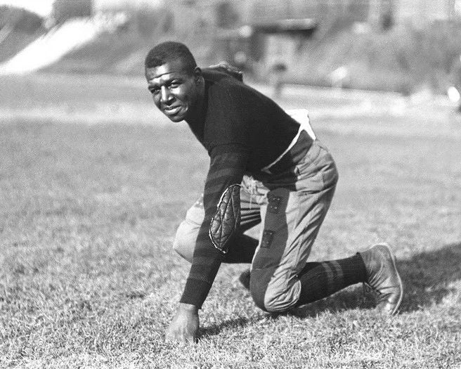 1919 Iowa Hawkeyes Duke Slater Glossy Magnet College Tackle Print