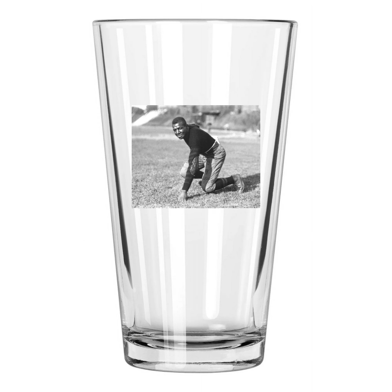 1919 Iowa Hawkeyes Duke Slater Photo College Tackle Pint Beer Drinking Glass
