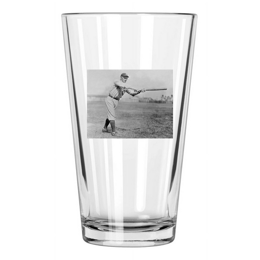 1919 New York Yankees George Halas Photo Vintage Pint Beer Drinking Glass