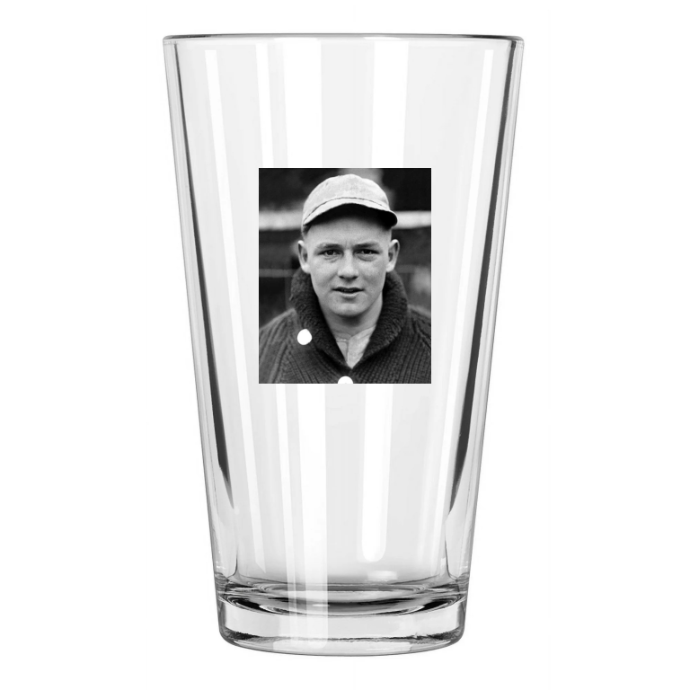 1920 Boston Red Sox Waite Hoyt Photo Baseball Pint Beer Drinking Glass