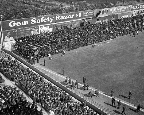 1920 Brooklyn Dodgers Ebbets Field At Left Field Glossy Keychain Stadium Print