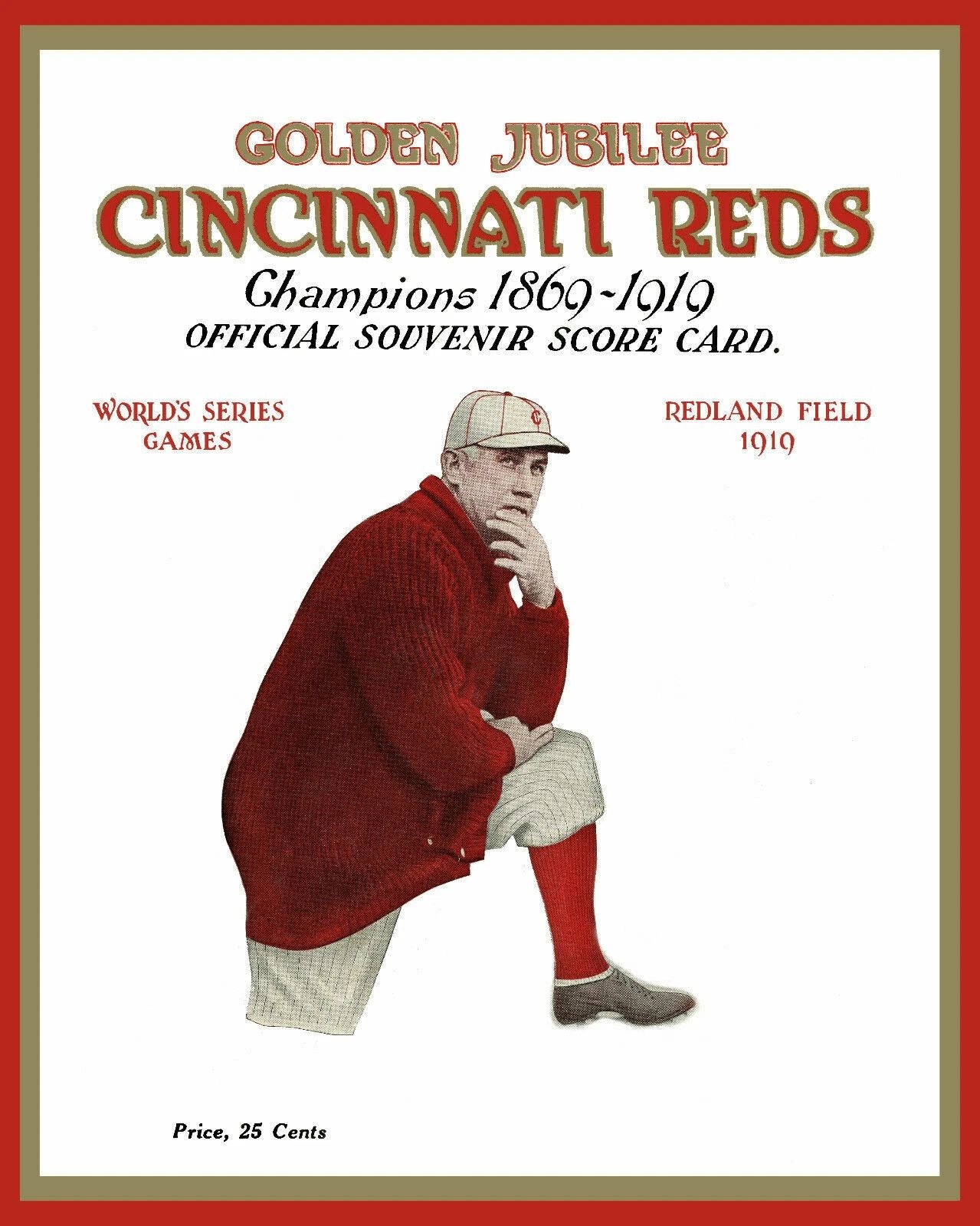 1920 Cincinnati Reds Keychain Baseball Picture Mlb
