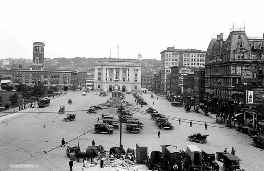1920 Exchange Place Providence Ri Old Retro Vintage 300 Piece Jigsaw Puzzle