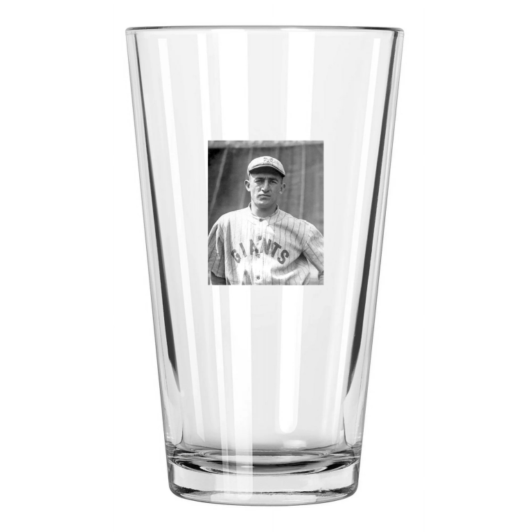 1920 New York Giants Frank Frisch Photo Baseball Hof 47 Pint Beer Drinking Glass