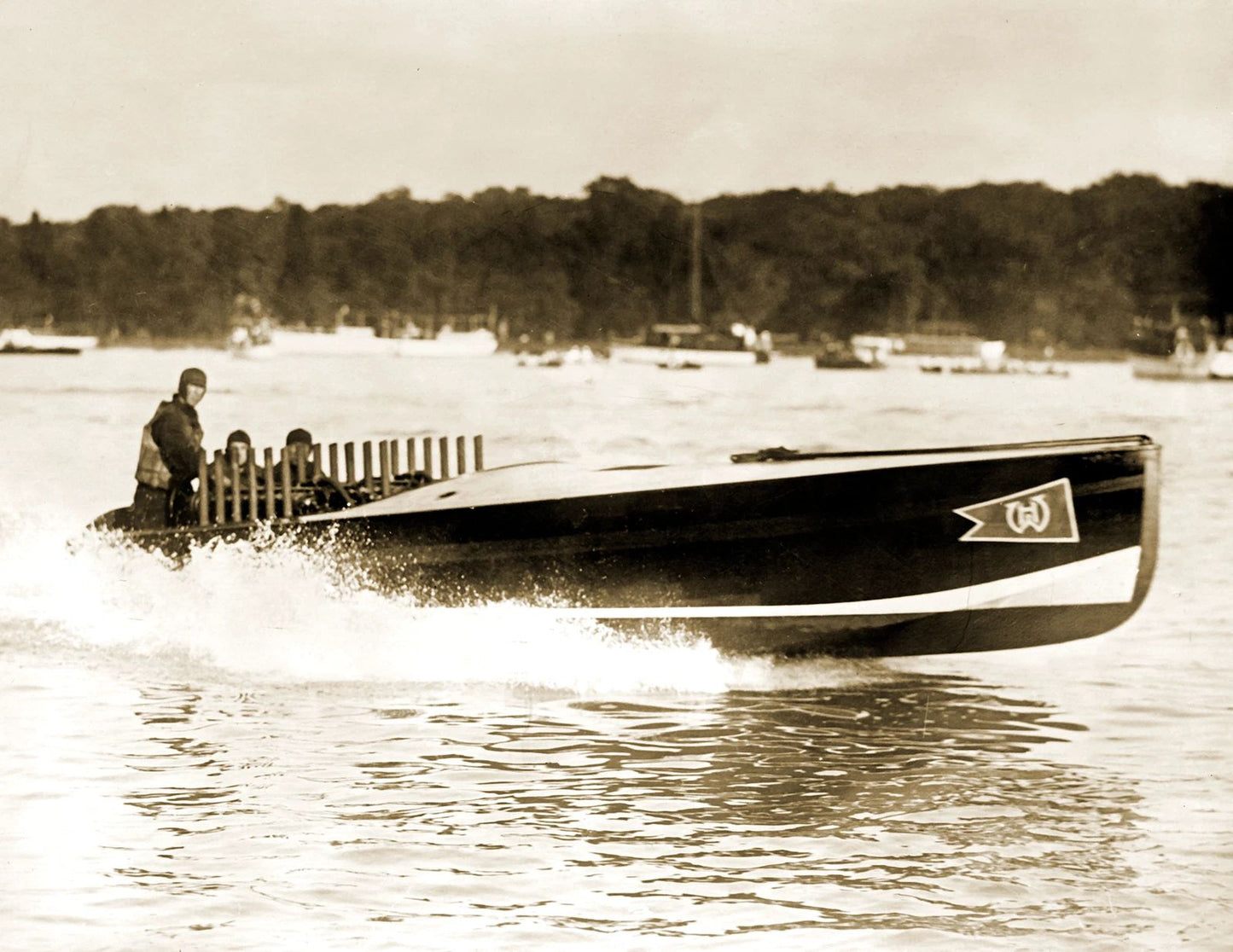1920 Speedboat Miss Detroit Michigan Retro Vintage Picture Photo Print