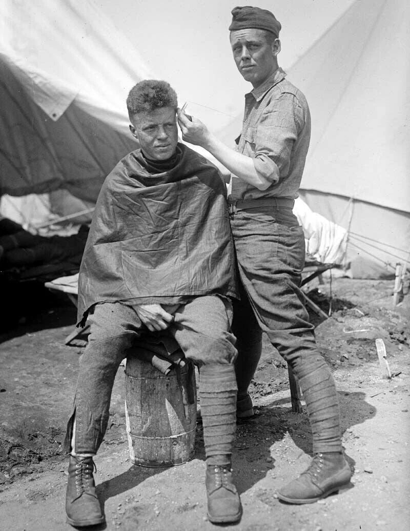 1920 The Camp Barber Vintage Old Retro Historic Picture Magnet Magnet