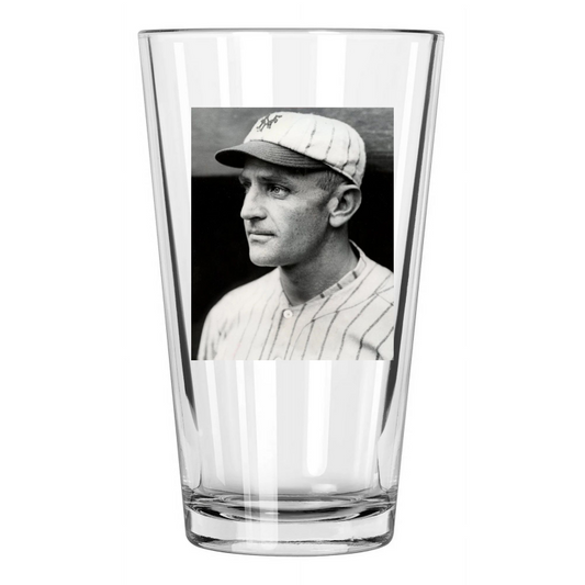 1920'S New York Giants Casey Stengel Photo Baseball Pint Beer Drinking Glass