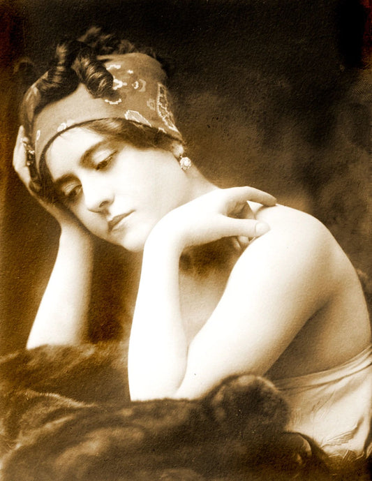 1920'S Ziegfeld Girl Mademoiselle Dazie Vintage Old Magnet Reprint